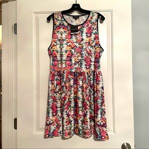 NWT Topshop Floral Skater Dress